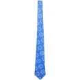thumbnail image 2 of D20 Gamer Critical Hit and Fumble Blue Pattern All Over Neck Tie Multi Standard One Size, 2 of 2