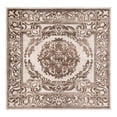 thumbnail image 2 of Unique Loom Hermitage Collection Area Rug - Malachite (10' 8" Square Chocolate Brown/Black), 2 of 6