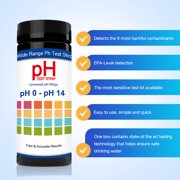 100pcs Universal pH Test Strips, Full Range 0-14, Quickly pH Testing