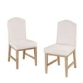 thumbnail image 5 of Homestyles Cambridge Wood Dining Chair in Off White (Set of 2), 5 of 6