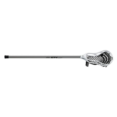 Lacrosse Stallion 50 Lacrosse Complete Junior Stick with Shaft & Head, Platinum/White, Inspired by the Elite stallion U 500 head By