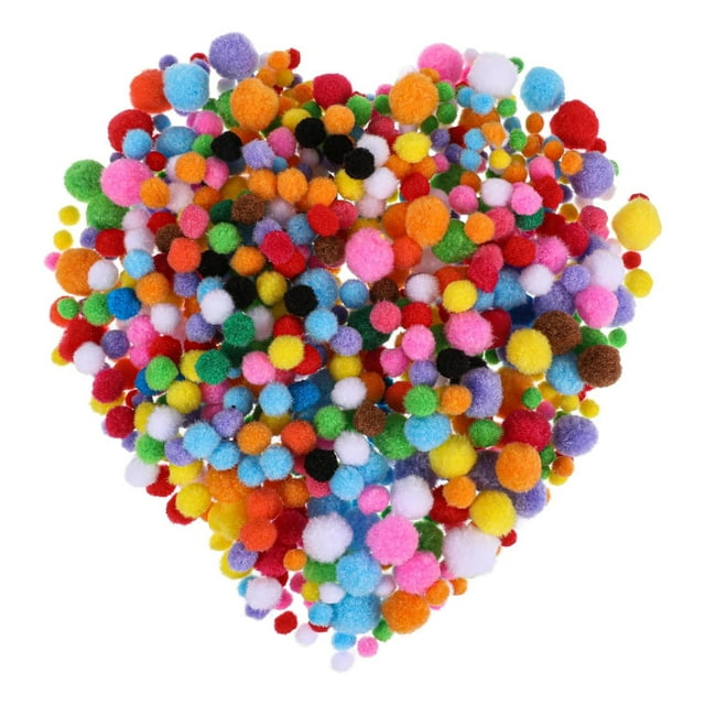 240 piezas de pompones, pompones multicolor suaves para manualidades y manualidades, material para manualidades de bricolaje para suministros de Estilo A