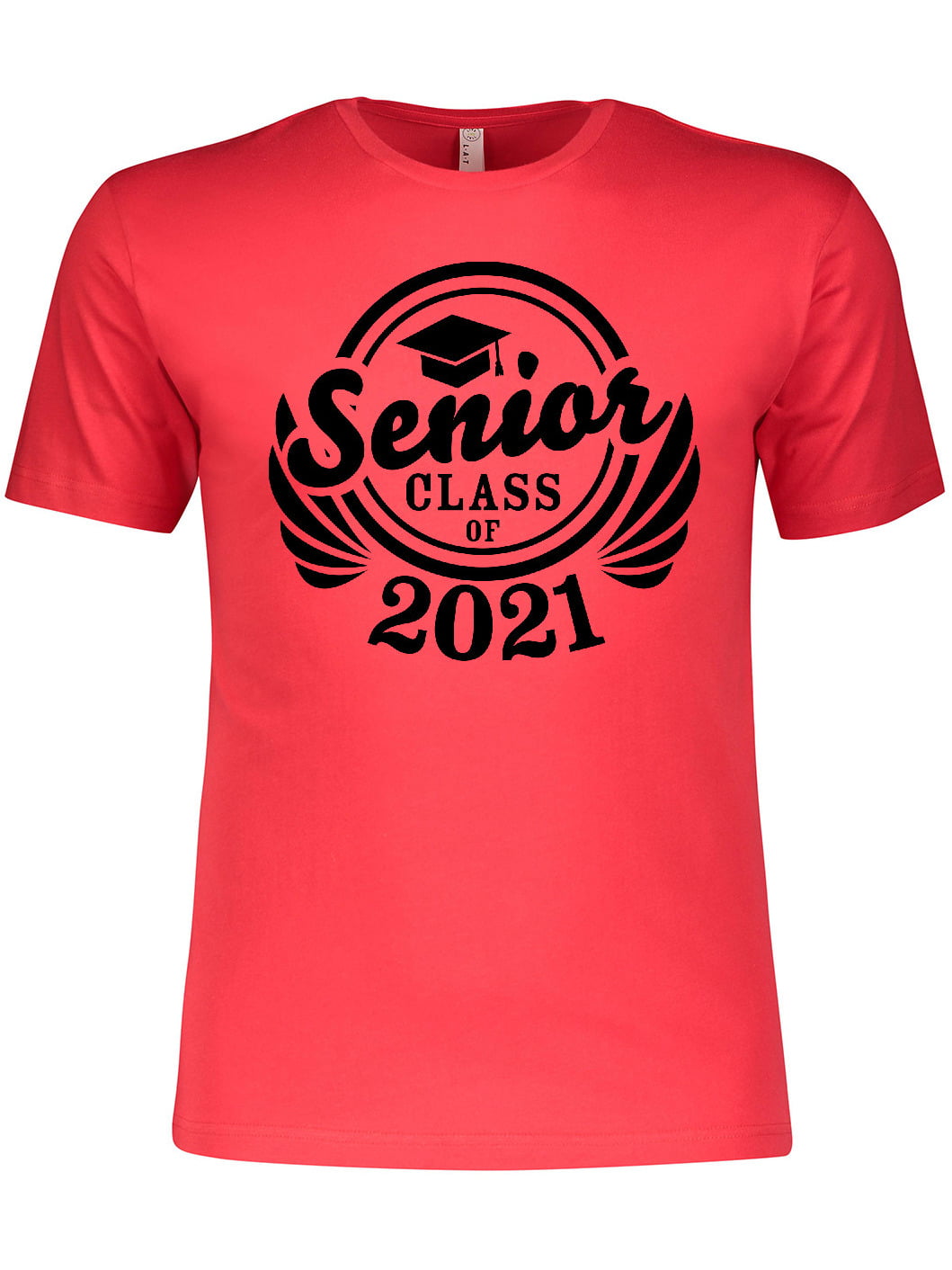 Inktastic Senior Class Of 2021 In Black With Graduation Cap T Shirt