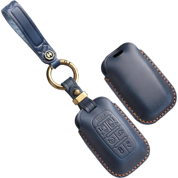 Key Fob Cover Compatible with Chrysler Pacifica Voyager Touring Pinnacle Limited 2017-2025 5/7 Button Keychain Case Holder Protector,7 Button-blue