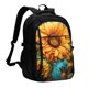 thumbnail image 1 of Disketp Deep Yellow Colorful Sunflower Mochila de Viaje Estampada para Laptop con Puerto de Carga USB, Mochila Impermeable para Computadora – Regalo para Hombres y Mujeres, 1 of 7