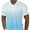 Light Blue, variant on Men's T-Shirts Gradient Short-Sleeve Collared Button-Down Pullover,Sizes M-3XL