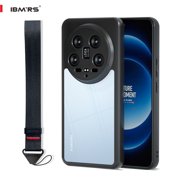 ibmrs For xiaomi 14 ultra case, Translucent Slim Shockproof Phone Cover (Camo Black)