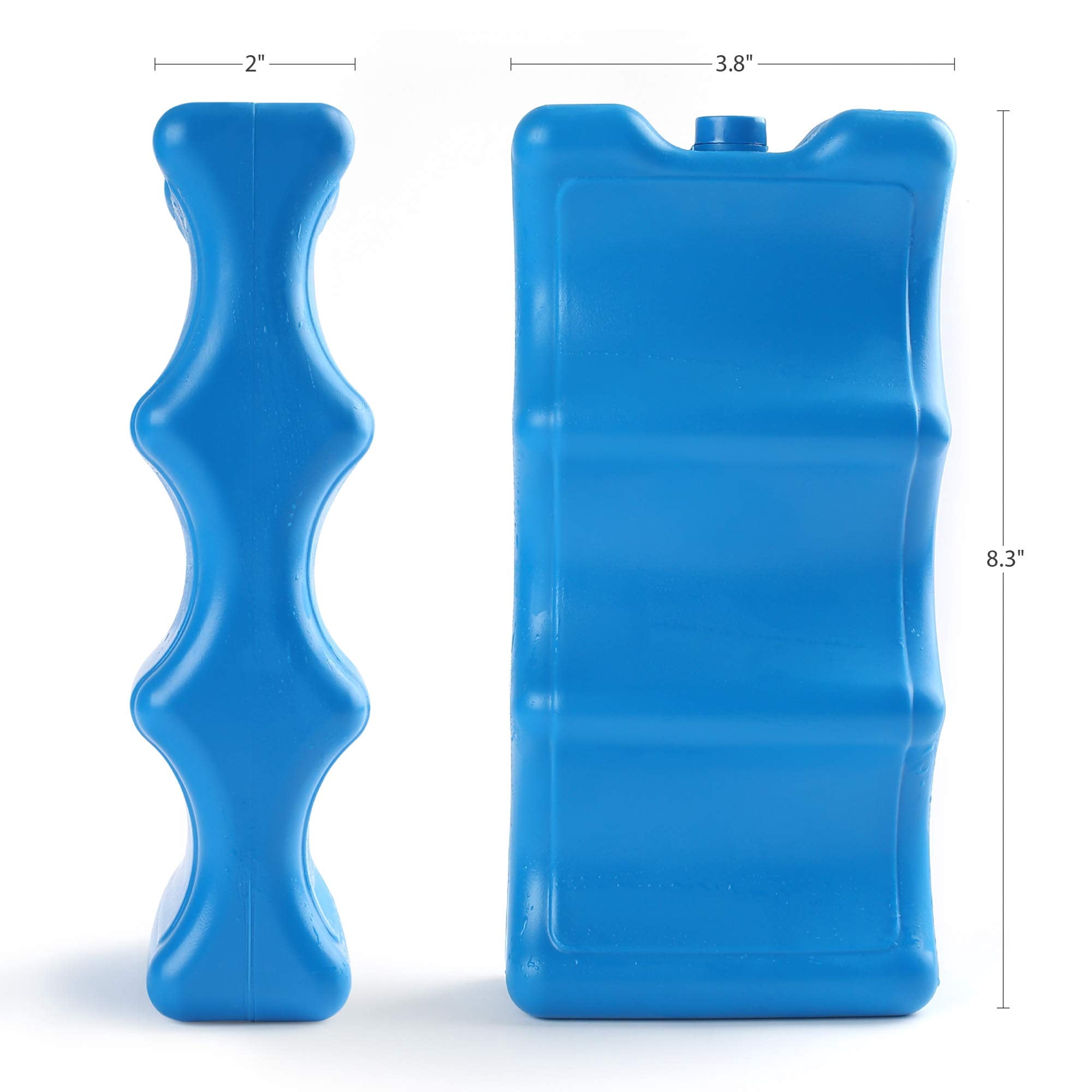Ice Pack For Coolers  Breastmilk Bottle Storage Lunch Box Insulated Contoured Freezer Long Lasting Reusable Cool Beer Soda Camping Beach Picnic