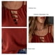 thumbnail image 3 of Camiseta sin mangas para mujer, camiseta sin mangas, ajuste holgado, Color puro, cómoda para citas y viajes, 3 of 6