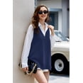 thumbnail image 2 of Zeagoo Women's Sweater Vest Chic Sleeveless V Neck Oversized Pullover Knitted Tops Fall Sweater, 2 of 6