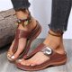 thumbnail image 4 of Sandalias de Plataforma Ortopédicas para Mujer EADSMING Marrón Talla 39CN, 4 of 9