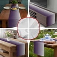 thumbnail image 6 of Grey Purple,Short Table Runner 36 Inches Long,Gradient Ombre Modern Abstract Color Art Cotton Linen Table Runners Dresser Scarves,Tabletop Scarf Furniture Cover for Home Dinner Party Decor 13"x36", 6 of 8