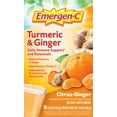 thumbnail image 2 of Emergen-C Citrus-Ginger Fizzy Drink Mix, Turmeric and Ginger, Immune Support, Natural Flavors With High Potency Vitamin C, 18 Count, 2 of 3