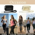 thumbnail image 6 of WOCACHI Wristlet Handbags for Women Nylon Keychain Wallet Zip Card Case with ID Window, 6 of 8