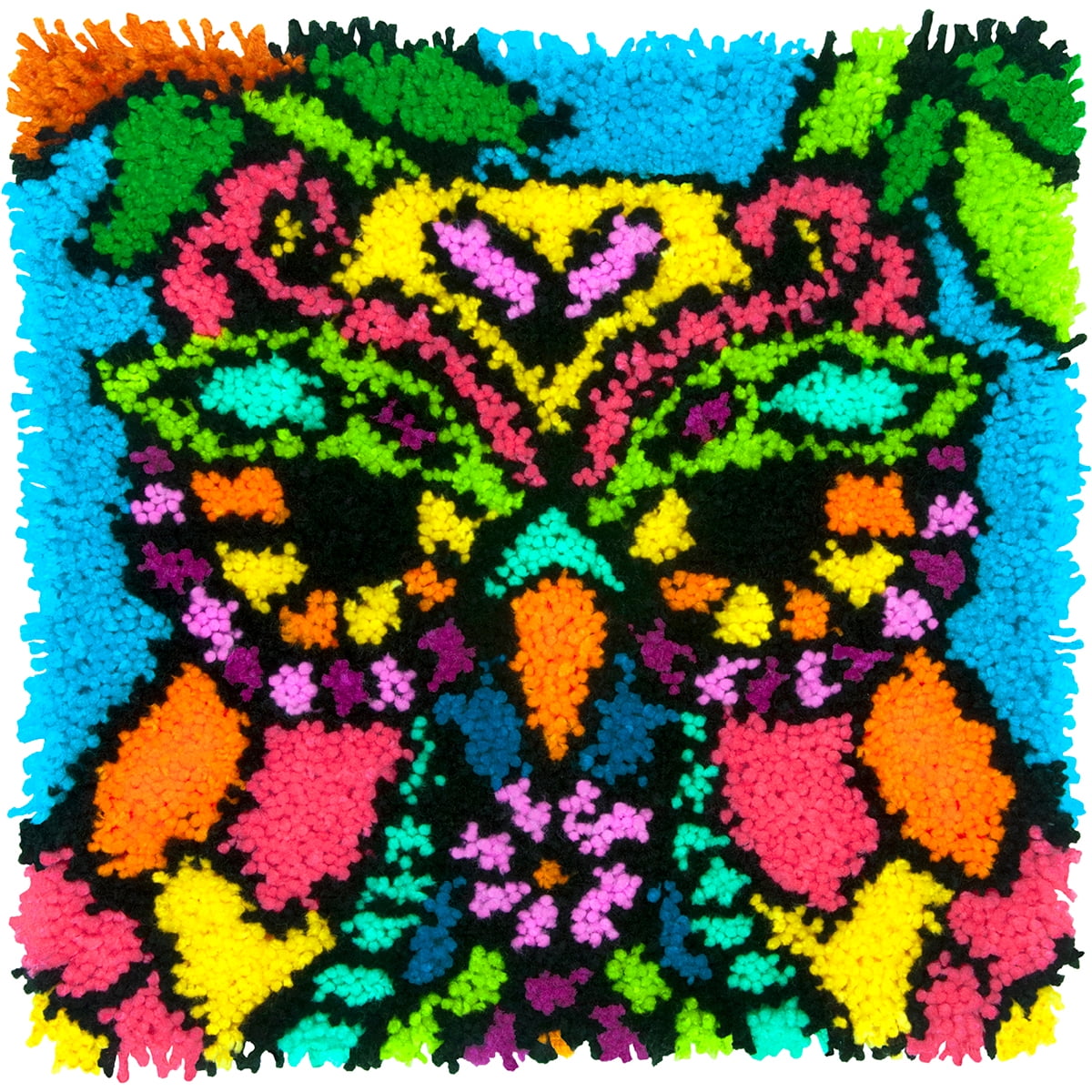 Dimensions Colorful Latch Hook Kit 16"X16"Owl