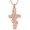 Rose Gold, variant on Butterfly Cross Urn Necklace for Ashes for Women Men Stainless Steel Cremation Jewelry Religious Cross Memorial Pendant for Ash Holder