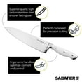 thumbnail image 2 of Sabatier Forged Triple Rivet Knife Block Set, 15-Piece, White, 2 of 5