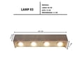 thumbnail image 3 of Lampara Para Interiores DALIL Con Cubrefoco Decorativo, 3 of 5