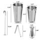 thumbnail image 1 of Juego de coctelera 13x Boston Martini Maker Mixer Bartender Acero inoxidable 800ml - kaili Sencillez, 1 of 5