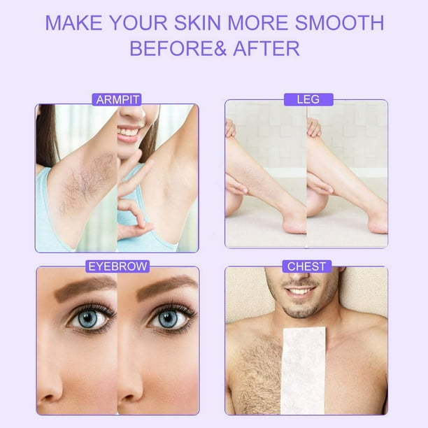 Calentador de cera depilatoria Kit de depilacion dual para mujeres y hombres Depilacion gruesa con base de calentamiento para cabello cejas cara axila bikini brasileno JAMW Sencillez Walmart en linea