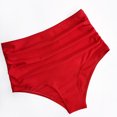 thumbnail image 5 of Mgmyaa Women's Bikini Sets Two Piece Swimsuit High Waisted V Neck Backless Strap Bathing Suit Red S, 5 of 6