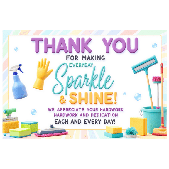 Yatrandify Decorative Design Thank You Banner Colorful Appreciation For Workplace Recognition Employee Motivation Office Decor