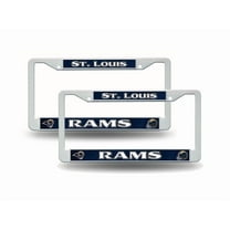 St Louis Football Rams Plastic License Plate Frame - Set of Two Frames