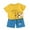 B0469-Yellow, variant on NIEWTR Baby Boy Short Outfits Summer Toddler Boy Elastic Shorts Dinosaur Short Sleeve T-shirt 2 Pcs Summer Boy Short Set Summer Pjs For 18-24 Months Pajamas Set ,2-3 Years