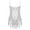 Silver, variant on Aislor Kids Girls Shiny Sequin Latin Jazz Ballet Dance Dress with Tassel Hem Ballroom Party Costume 6-14