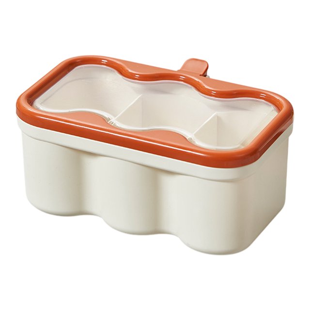 Tarro de condimentos con tapa vertical, coctelera de vidrio, frasco de condimentos de cocina, bote de aceite para condimentos domésticos, caja de condimentos MSG con cuchara