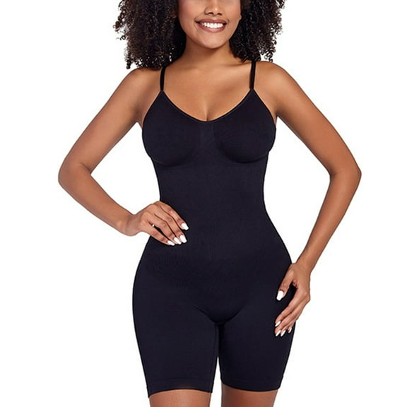 POP CLOSETS Women's Slip Full Body Shapewear Tummy Control Bodysuits Seamless Thigh Slimmer One Piece Butt Lifter Jumpsuit