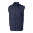 thumbnail image 2 of Men's Cutter & Buck  Navy Philadelphia Phillies Stealth Hybrid Quilted Windbreaker Full-Zip Vest, 2 of 3