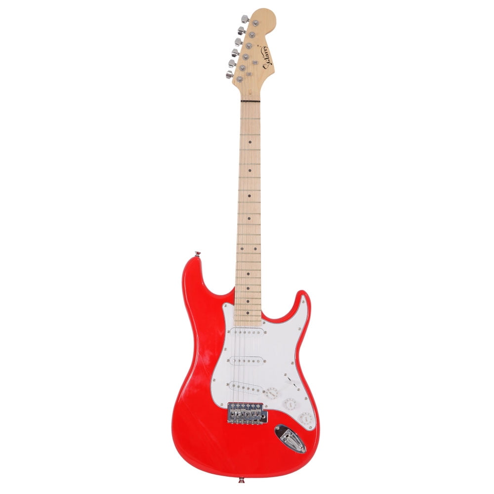 Glarry ST Maple Fingerboard Electric Guitar with Case and Accessories Pack