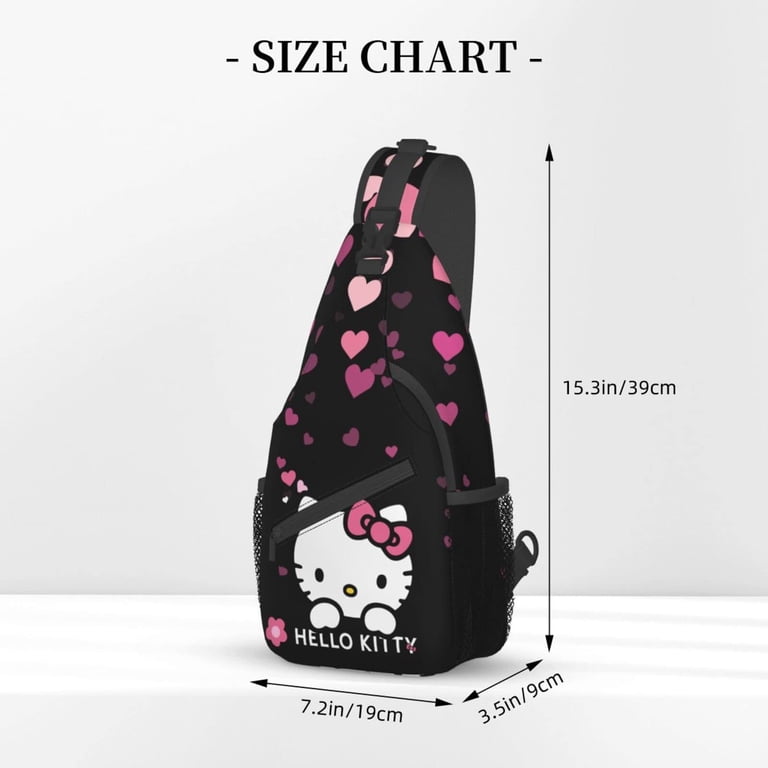 Hello Kitty Sling Bag for Women, Crossbody Sling Backpack