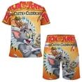 thumbnail image 2 of Tom And Jerry Boys Girls Short Sleeve Mesh T-Shirt And Shorts Outfit Set Summer Clothes Set for Kids, 2 of 8