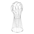thumbnail image 3 of TISHITA 20'' Freestanding Metal Mannequin Head Stand Hat Cap Display Rack Holder, 3 of 8