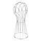 thumbnail image 3 of Maniquíes de cabeza de metal independientes Maniquí, estilo, exhibición Plata, 3 of 8