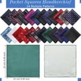 thumbnail image 3 of 24 Pcs Multi Colored Men's Pocket Handkerchiefs, Fashionable Wedding and Business Banquet Accessories, Suitable for Formal Occasions Such As Dances, Weddings, Parties, and Business Events, 3 of 10