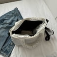 thumbnail image 3 of Bolso Hobo Plumón para Mujer Bolso Bandolera Gran Capacidad Bolso para Invierno (blanco), 3 of 9