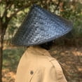 thumbnail image 3 of lixuesong Weaving Rattan Hat Cone Hat Seaside Cone Hat for Adult Teens Outdoor Sunproof Hat, 3 of 3