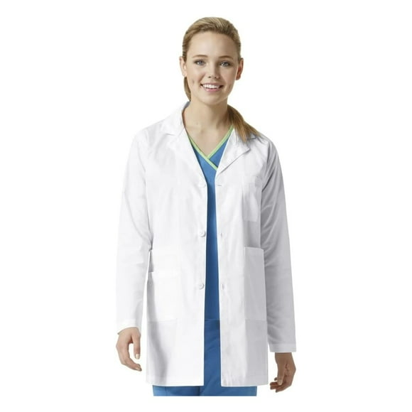 Bata De Laboratorio Blanca Para Mujer 35" 7472 WonderWink