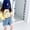 Blue, variant on Girls Soccer Shorts Pull on White Shorts High Waisted Essentials Shorts 5-6 Years