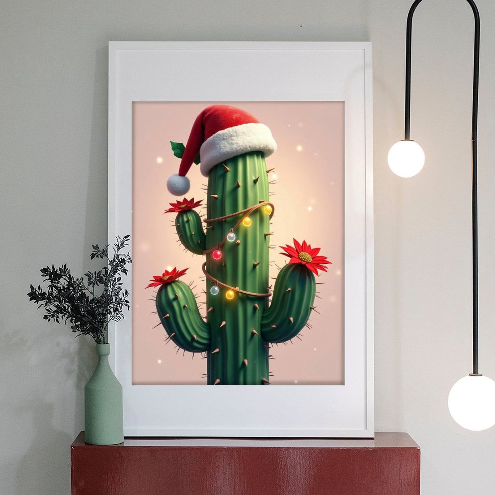 Diamond Art Kit for Adults, Modern Cactus Forest Green Print No.68 Diamond Painting for Adults Beginners, 5D DIY Diamond Art Painting Kits, Colorful Diamond Painting Craft for Home Decor 12x16