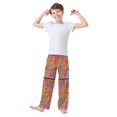 thumbnail image 2 of FORMRS Boys Pajama Pants with Pockets Size 13-14Y Kids Lounge Sleep Bottoms, Art City, 2 of 8