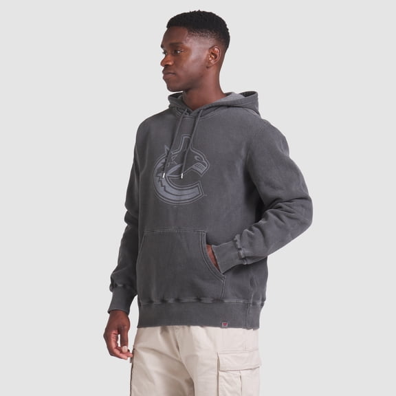 Men's Fanatics Black Vancouver Canucks Made in Canada Pullover Hoodie