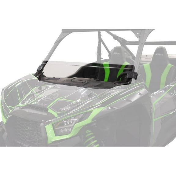 Tusk Removable Half Windshield Clear For Compatible with Kawasaki Teryx KRX 1000 Blackout Edition 2025-2026
