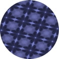 thumbnail image 1 of Ahgly Company Machine Washable Indoor Round Transitional Royal Blue Area Rugs, 7' Round, 1 of 7