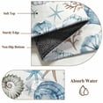 thumbnail image 6 of 6'x9' Area Rugs, Blue Beige Coastal Indoor Outdoor Area Rug for Living Room Bedroom, Summer Beach Starfish Shell Nautical Washable Bathroom Rugs Kitchen Floor Carpet Mats Home Decor Aesthetic, 6 of 8