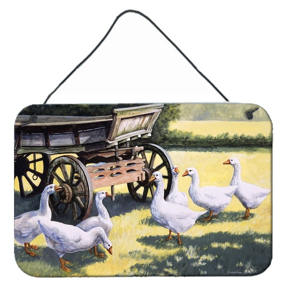 Carolines Treasures BDBA0234DS812 Geese by Daphne Baxter Wall or Door Hanging Prints  8x12 multicolor