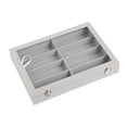 thumbnail image 4 of Vitrina para gafas, caja de almacenamiento, vitrina para joyas, portátil y multiusos. Gris, 4 of 7